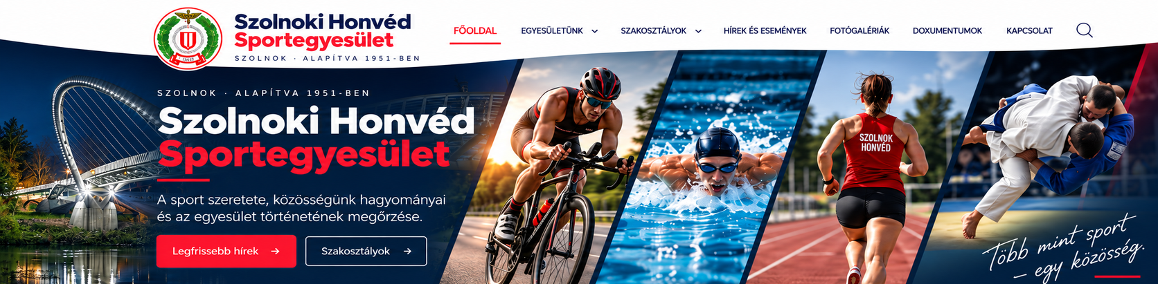 Szolnoki Honvéd Sportegyesület – teljes fejléc
